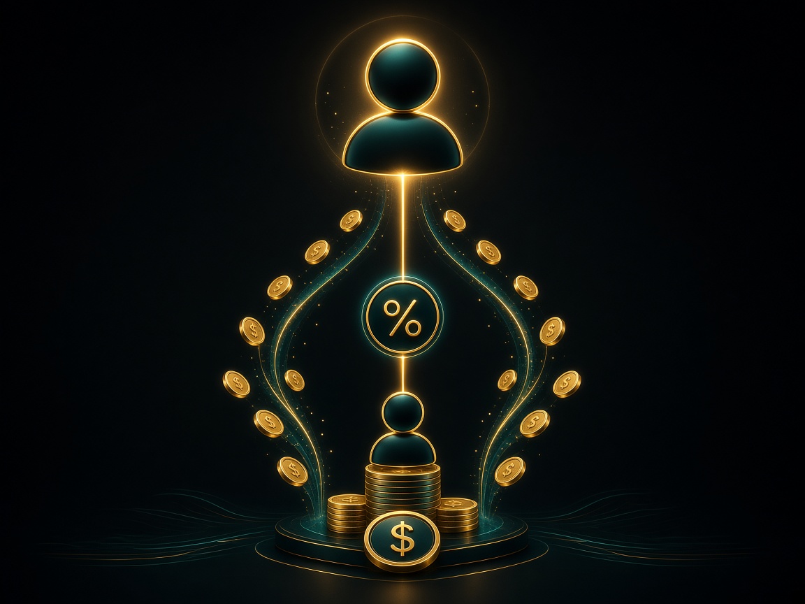 You earning a percentage when a direct referral joins with a package